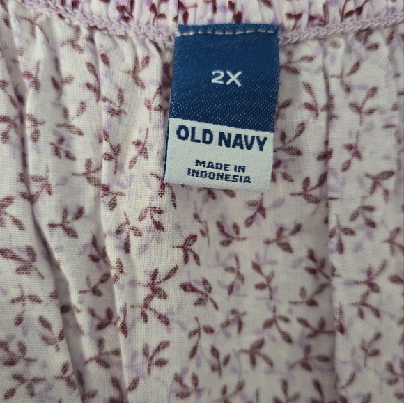 Purple vintage cottagecore dress size 2X. Washed never worn needs ironing - Picture 2 of 3